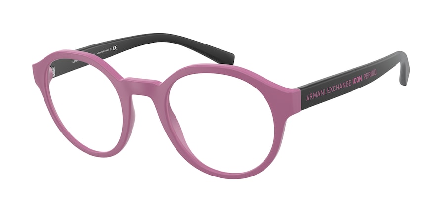 Exchange Armani AX3085 Phantos Eyeglasses  8338-MATTE PINK 49-22-145 - Color Map pink
