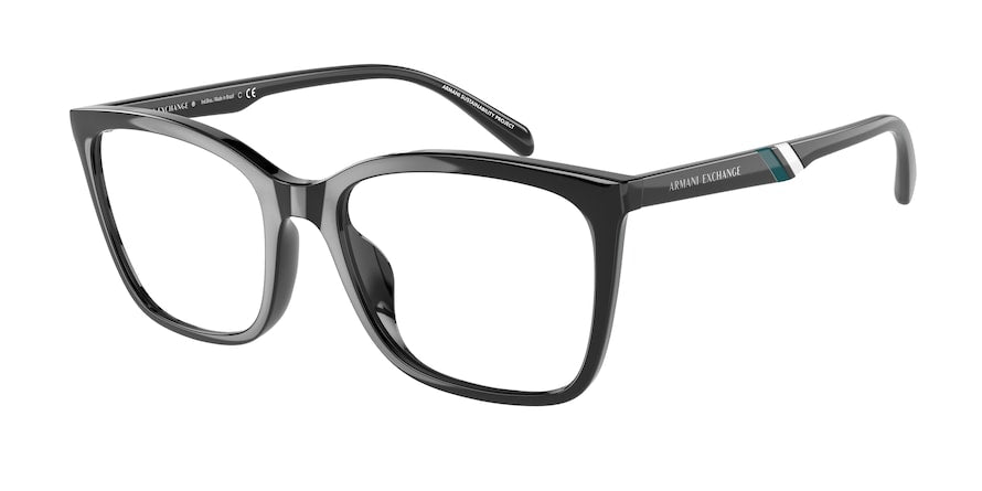 Exchange Armani AX3088U Butterfly Eyeglasses  8158-SHINY BLACK 54-18-140 - Color Map black
