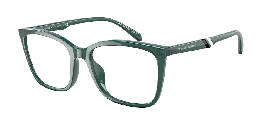 Exchange Armani AX3088U Butterfly Eyeglasses  8242-SHINY OPALINE GREEN 54-18-140 - Color Map green