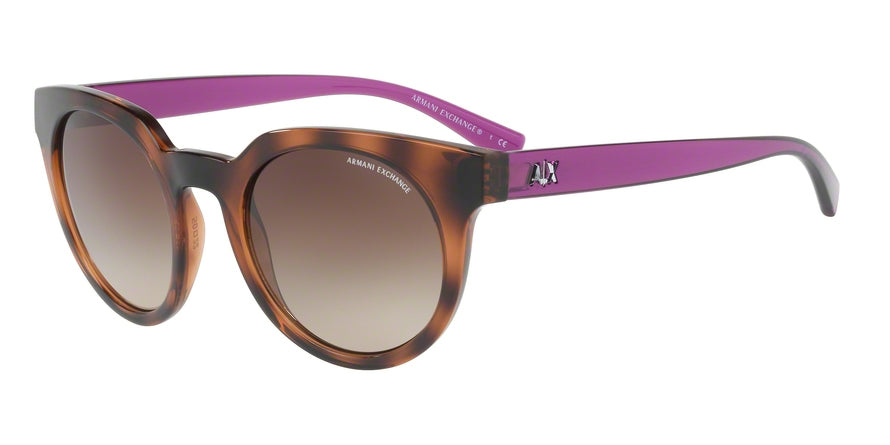 Exchange Armani AX4062S Irregular Sunglasses  821513-TR CHAMPAGNE/TOP HAVANA 50-22-140 - Color Map havana