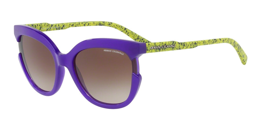 Exchange Armani AX4065S Irregular Sunglasses  822213-OPAL VIOLET 55-18-140 - Color Map purple/reddish