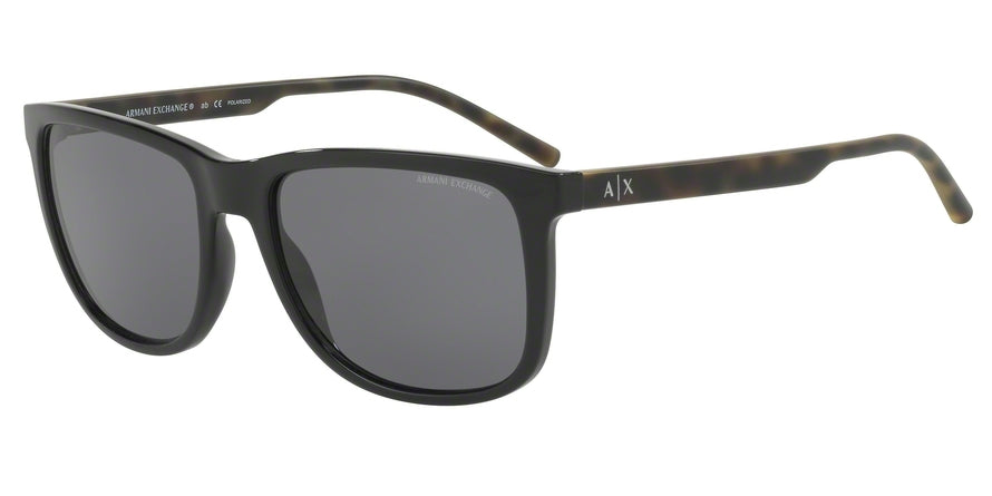 Exchange Armani AX4070SF Pillow Sunglasses  815881-BLACK 58-18-145 - Color Map black