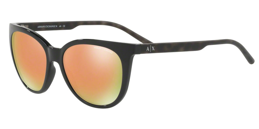 Exchange Armani AX4072S Cat Eye Sunglasses  81584Z-BLACK 55-17-140 - Color Map black