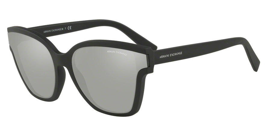 Exchange Armani AX4073SF Irregular Sunglasses  80786G-MATTE BLACK 65-19-140 - Color Map black
