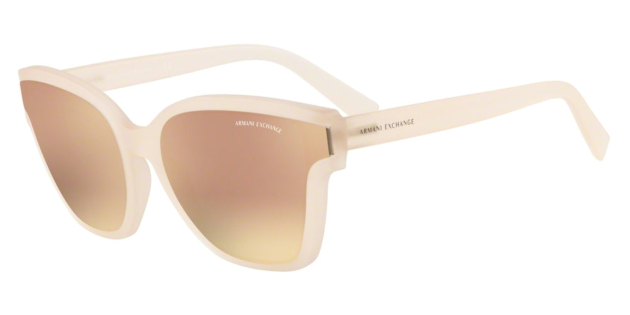 Exchange Armani AX4073SF Irregular Sunglasses  82504Z-MATTE OPAL MILKY 65-19-140 - Color Map white