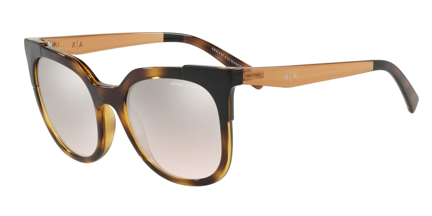 Exchange Armani AX4075S Square Sunglasses  82248Z-BROWN HAVANA 53-20-140 - Color Map havana