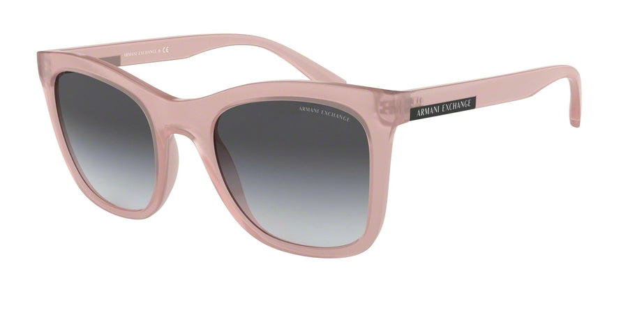 Exchange Armani AX4082SF Square Sunglasses  82758G-PINK MILKY 52-22-145 - Color Map pink