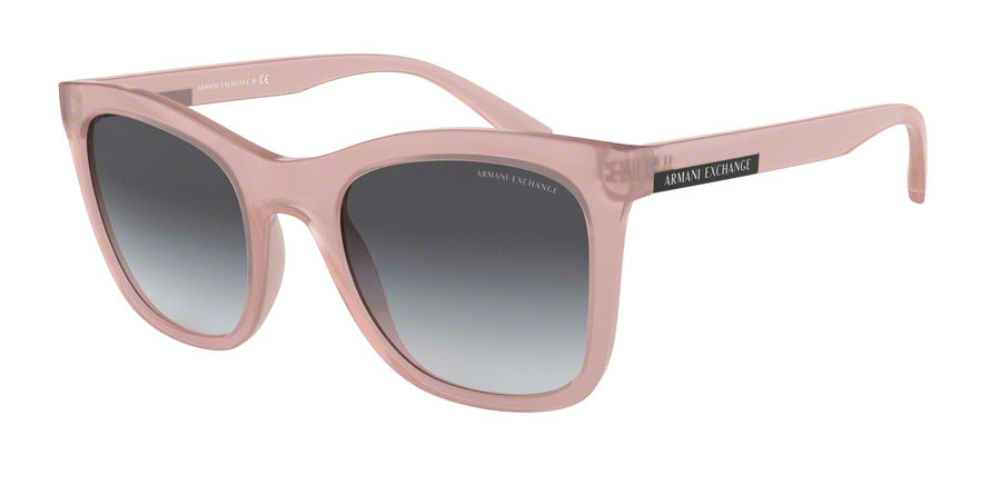 Exchange Armani AX4082S Square Sunglasses  82758G-PINK MILKY 52-22-140 - Color Map pink
