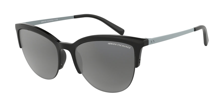 Exchange Armani AX4083S Phantos Sunglasses  80296G-BLACK 54-19-140 - Color Map black
