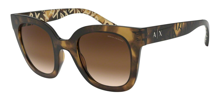 Exchange Armani AX4087S Irregular Sunglasses  803713-HAVANA 49-25-143 - Color Map havana
