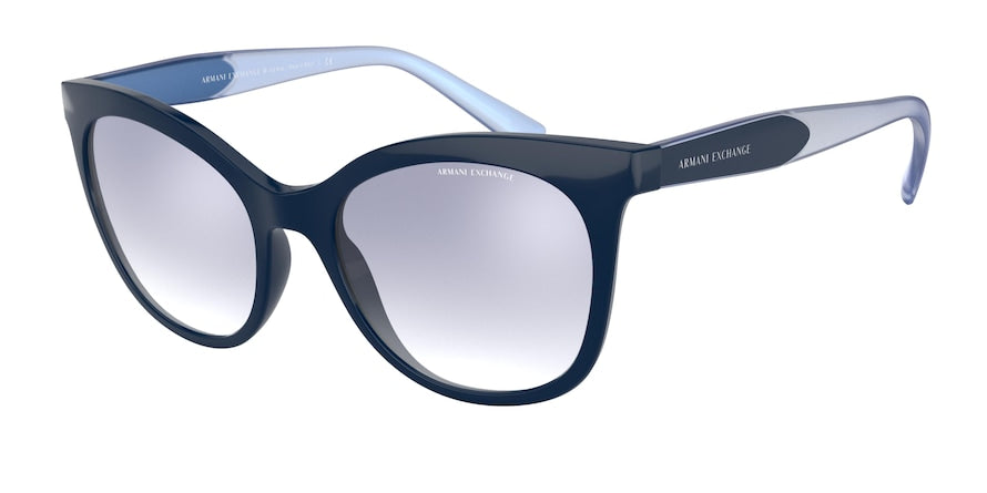 Exchange Armani AX4094S Cat Eye Sunglasses  83027B-BLUE 54-19-140 - Color Map blue