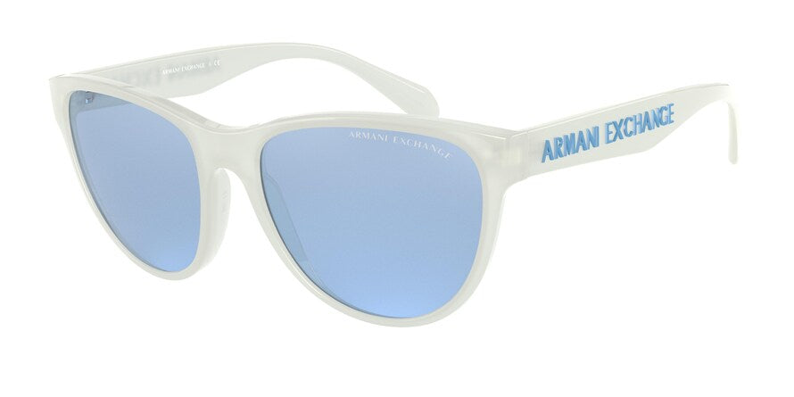 Exchange Armani AX4095SF Square Sunglasses  83121U-MILKY 56-17-140 - Color Map white