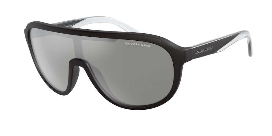 Exchange Armani AX4099S Pillow Sunglasses  80786G-MATTE BLACK 31-129-135 - Color Map black