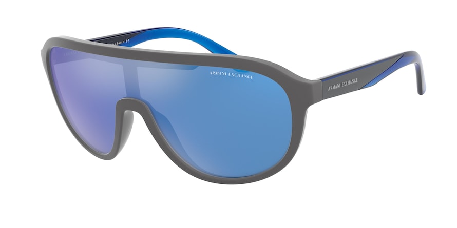 Exchange Armani AX4099S Pillow Sunglasses  831455-MATTE GREY 31-129-135 - Color Map grey