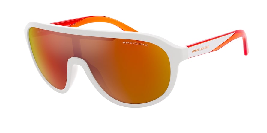 Exchange Armani AX4099S Pillow Sunglasses  83156Q-MATTE WHITE 31-129-135 - Color Map white