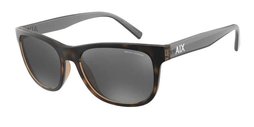 Exchange Armani AX4103SF Pillow Sunglasses  8029Z3-MATTE HAVANA 56-18-145 - Color Map havana