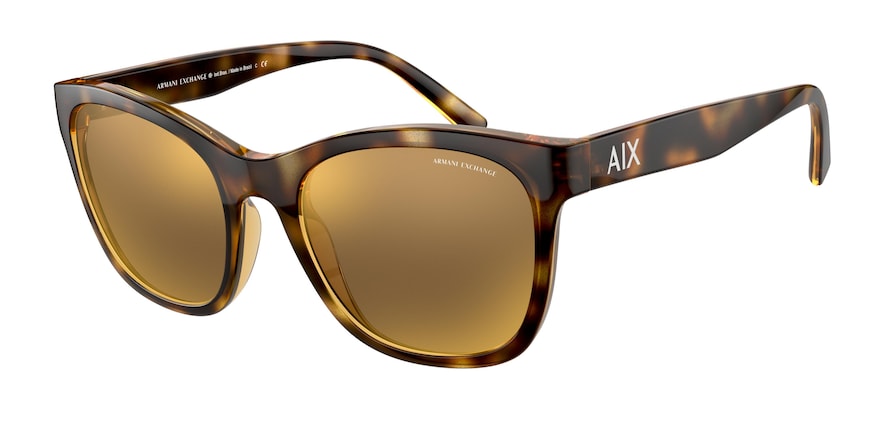Exchange Armani AX4105S Phantos Sunglasses  82135A-SHINY HAVANA 54-20-140 - Color Map havana