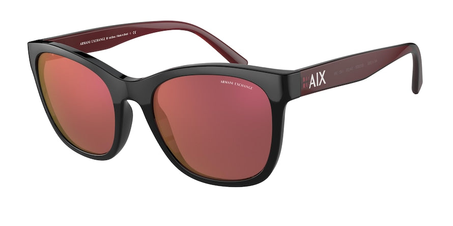 Exchange Armani AX4105S Phantos Sunglasses  8255D0-SHINY BLACK 54-20-140 - Color Map black