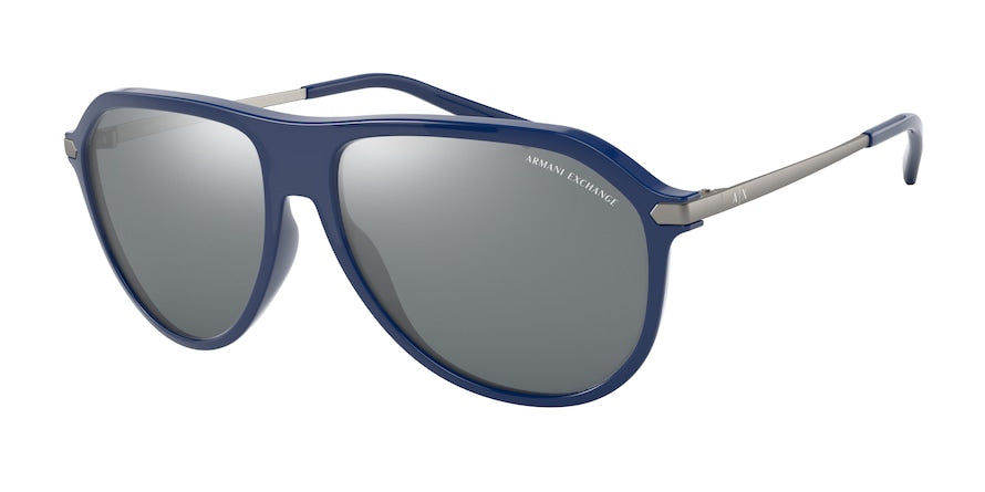 Exchange Armani AX4106S Pilot Sunglasses  82126G-BLUE 59-15-140 - Color Map blue