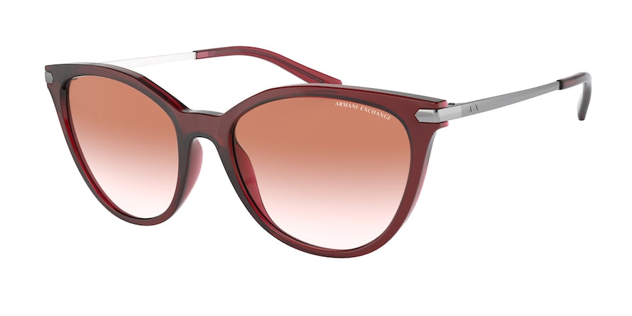 Exchange Armani AX4107S Cat Eye Sunglasses  829813-BURGUNDY 55-18-140 - Color Map bordeaux