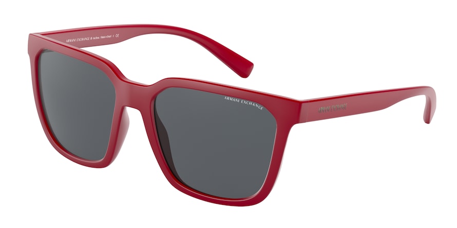 Exchange Armani AX4108S Pillow Sunglasses  827487-MATTE BORDEAUX 57-18-145 - Color Map bordeaux
