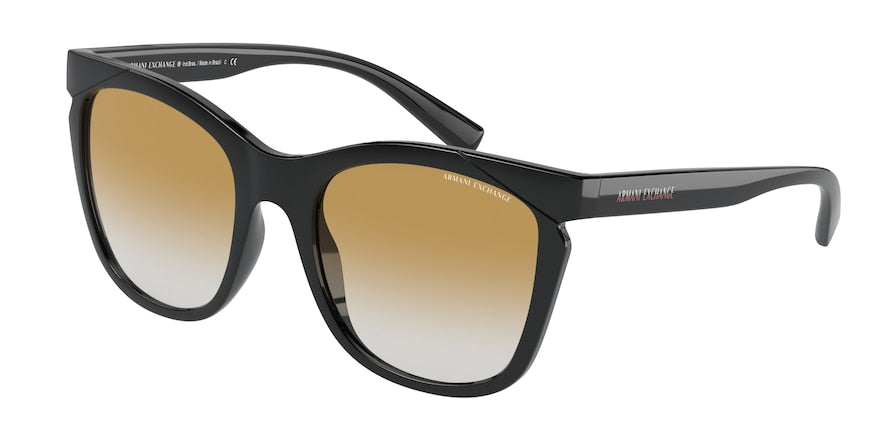 Exchange Armani AX4109SF Irregular Sunglasses  815813-BLACK 54-21-140 - Color Map black