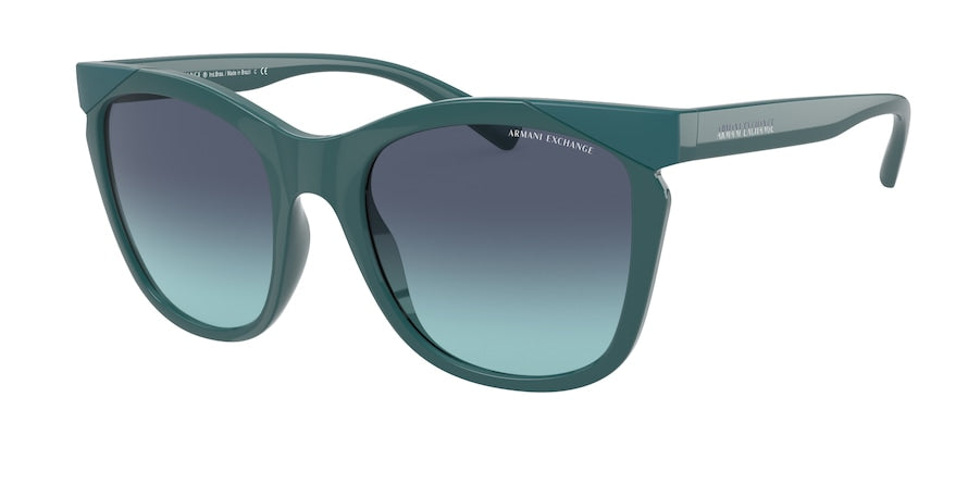Exchange Armani AX4109S Irregular Sunglasses  82124S-LIGHT BLUE 54-20-140 - Color Map light blue