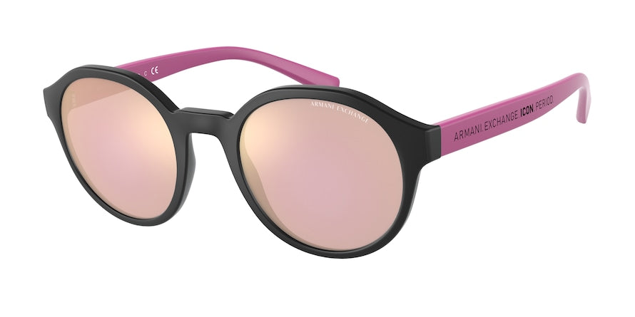 Exchange Armani AX4114SF Phantos Sunglasses  83376X-MATTE BLACK 51-22-145 - Color Map black