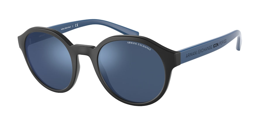 Exchange Armani AX4114S Phantos Sunglasses  833555-MATTE BLACK 51-22-145 - Color Map black