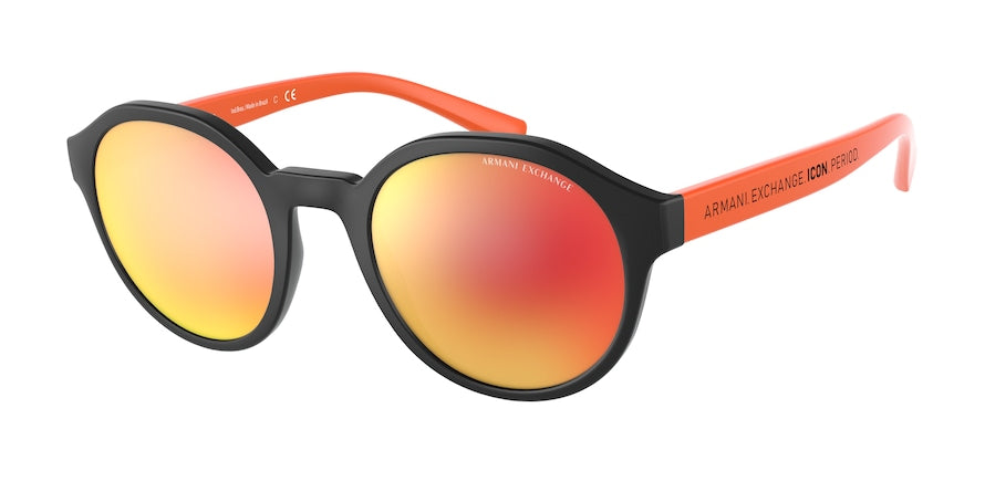 Exchange Armani AX4114S Phantos Sunglasses  83366Q-MATTE BLACK 51-22-145 - Color Map black