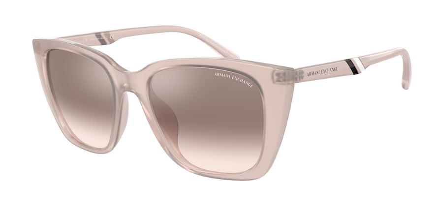 Exchange Armani AX4116SU Butterfly Sunglasses  82758Z-SHINY OPALINE PINK 53-18-140 - Color Map pink