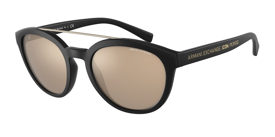 Exchange Armani AX4118SF Phantos Sunglasses  80785A-MATTE BLACK 54-20-145 - Color Map black