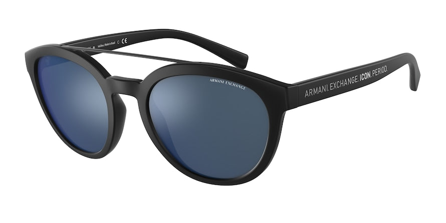 Exchange Armani AX4118S Phantos Sunglasses  807855-MATTE BLACK 54-21-145 - Color Map black