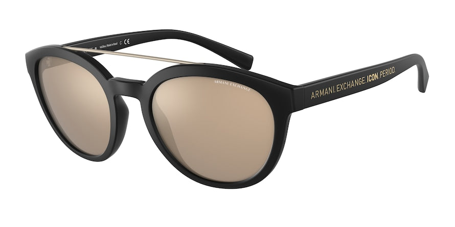 Exchange Armani AX4118S Phantos Sunglasses  80785A-MATTE BLACK 54-21-145 - Color Map black