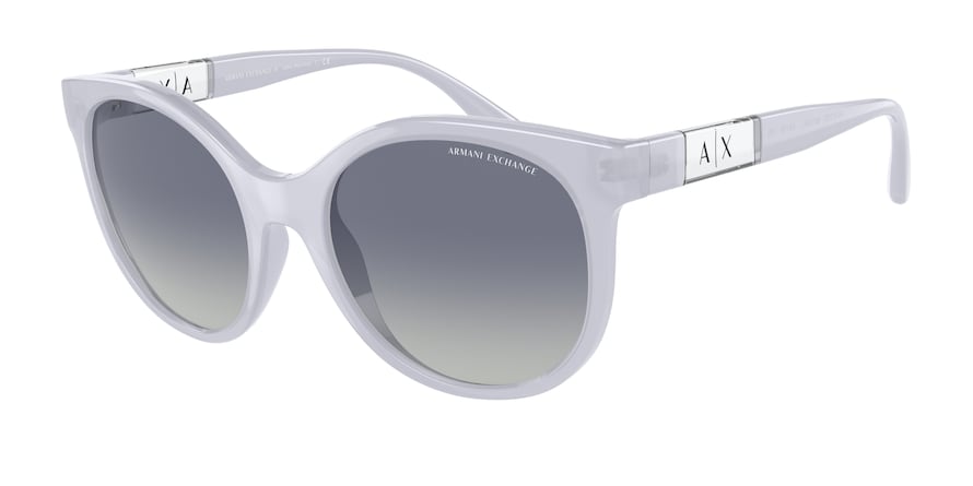 Exchange Armani AX4120S Cat Eye Sunglasses  82104L-SHINY OPALINE LIGHT BLUE 54-19-140 - Color Map light blue