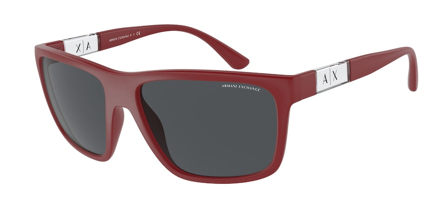 Exchange Armani AX4121SF Pillow Sunglasses  827487-MATTE RED 60-15-145 - Color Map clear