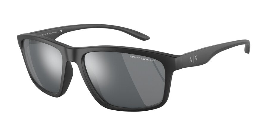 Exchange Armani AX4122SF Pillow Sunglasses  80786G-MATTE BLACK 59-17-140 - Color Map black