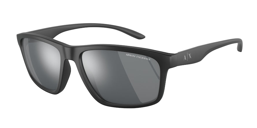 Exchange Armani AX4122S Pillow Sunglasses  80786G-MATTE BLACK 59-17-140 - Color Map black