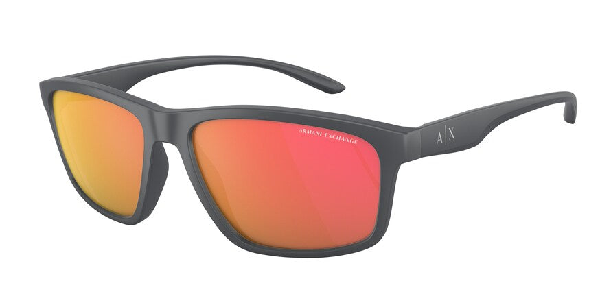 Exchange Armani AX4122S Pillow Sunglasses  82946Q-MATTE GREY 59-17-140 - Color Map grey