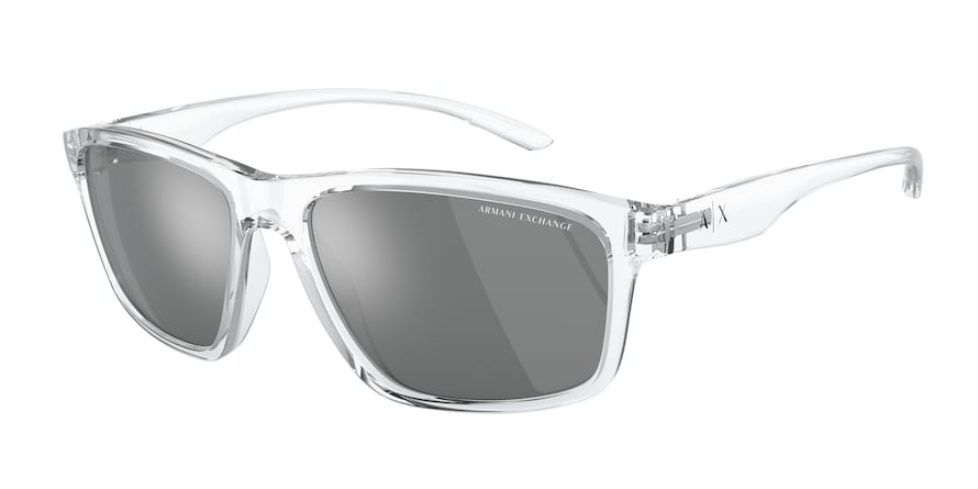 Exchange Armani AX4122S Pillow Sunglasses  83336G-SHINY CRYSTAL 59-17-140 - Color Map clear