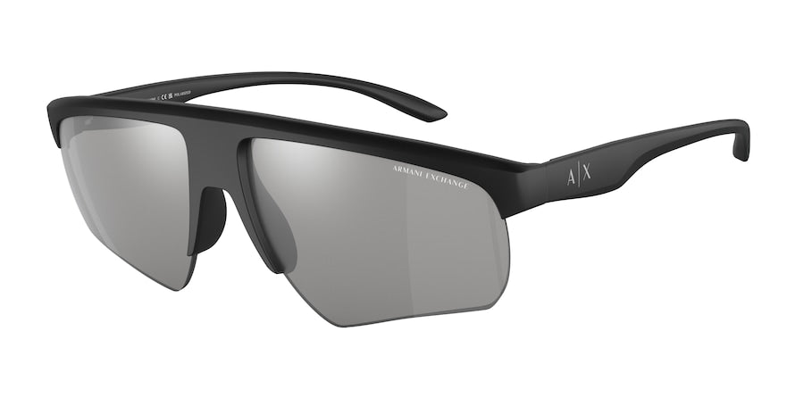 Exchange Armani AX4123S Pillow Sunglasses  8078Z3-MATTE BLACK 62-16-140 - Color Map black
