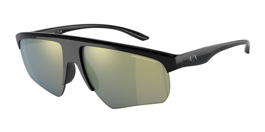 Exchange Armani AX4123S Pillow Sunglasses  8158/2-SHINY BLACK 62-16-140 - Color Map black