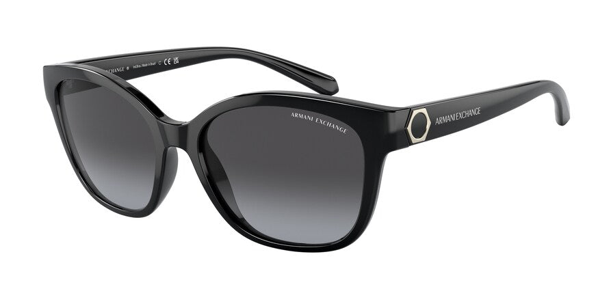Exchange Armani AX4127SF Cat Eye Sunglasses  81588G-SHINY BLACK 54-17-140 - Color Map black