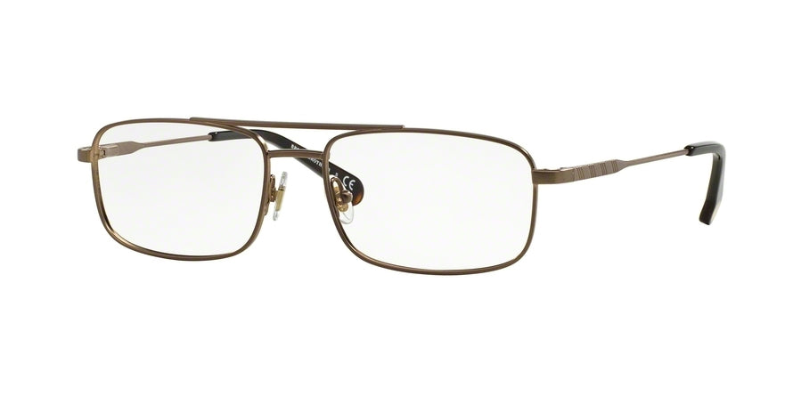 Brooks Brothers BB1033 Pilot Eyeglasses  1552-SATIN BROWN 55-16-145 - Color Map brown