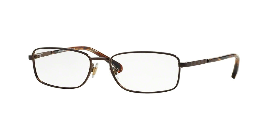 Brooks Brothers BB1036 Rectangle Eyeglasses  1161-BROWN 55-16-145 - Color Map brown