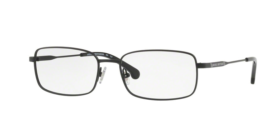 Brooks Brothers BB1037T Rectangle Eyeglasses  1502T-MATTE BLACK 53-17-140 - Color Map gunmetal