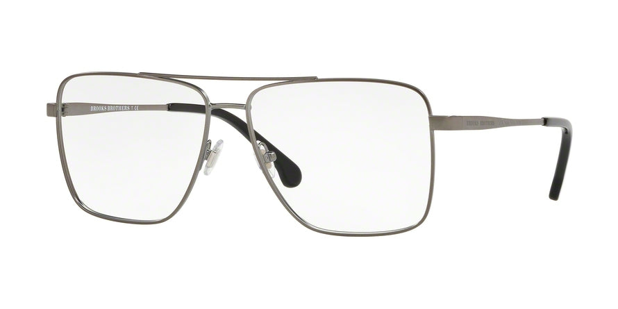 Brooks Brothers BB1055 Square Eyeglasses  1688-SATIN LIGHT GUNMETAL 60-14-145 - Color Map gunmetal