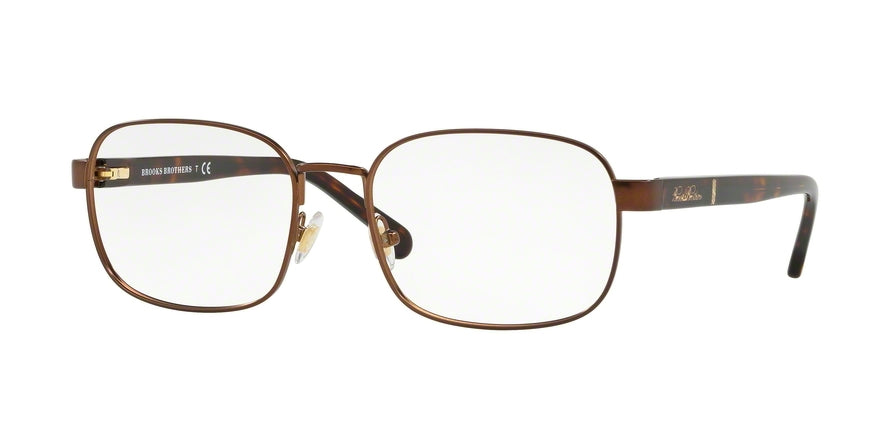 Brooks Brothers BB1059 Rectangle Eyeglasses  1123-SATIN BRONZE 56-18-140 - Color Map bronze