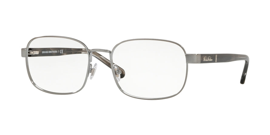 Brooks Brothers BB1059 Rectangle Eyeglasses  1150-BRUSHED GUNMETAL 56-18-140 - Color Map gunmetal
