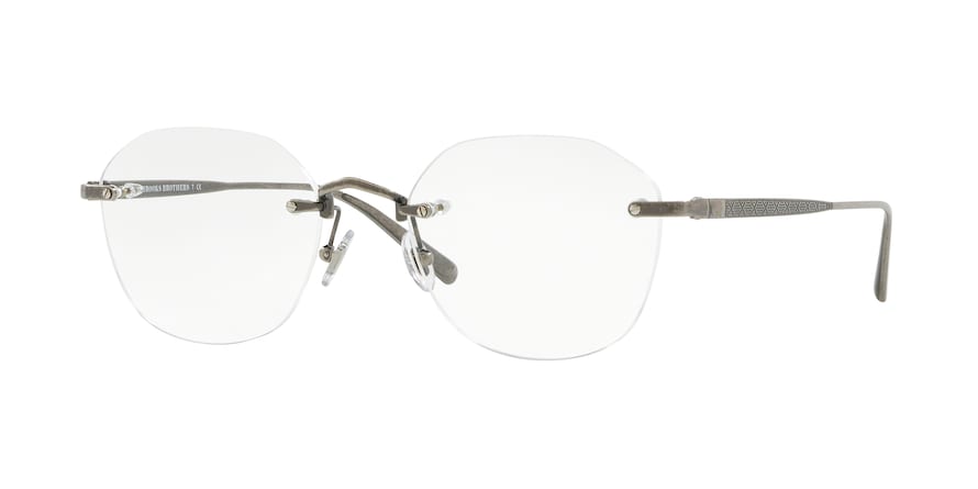 Brooks Brothers BB1062 Irregular Eyeglasses  1302-ANTIQUE SILVER 53-20-140 - Color Map antique silver